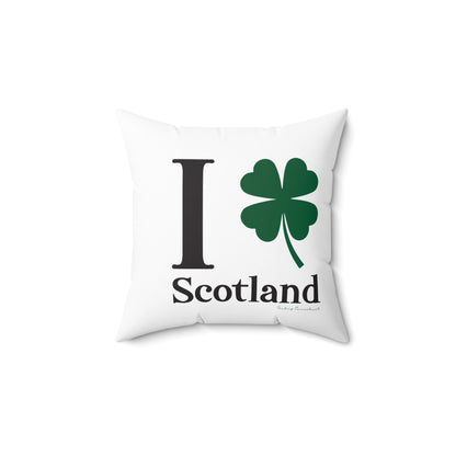 I Clover Scotland Spun Polyester Square Pillow