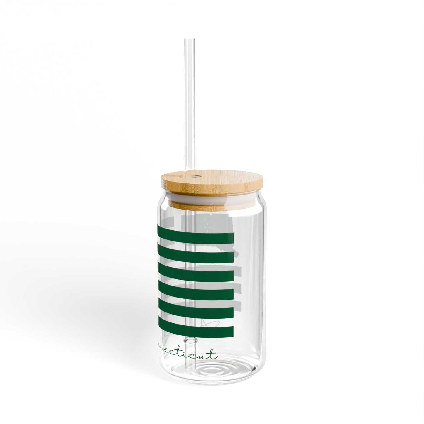 Ansonia Connecticut St. Patrick’s Day Flag Sipper Glass, 16oz