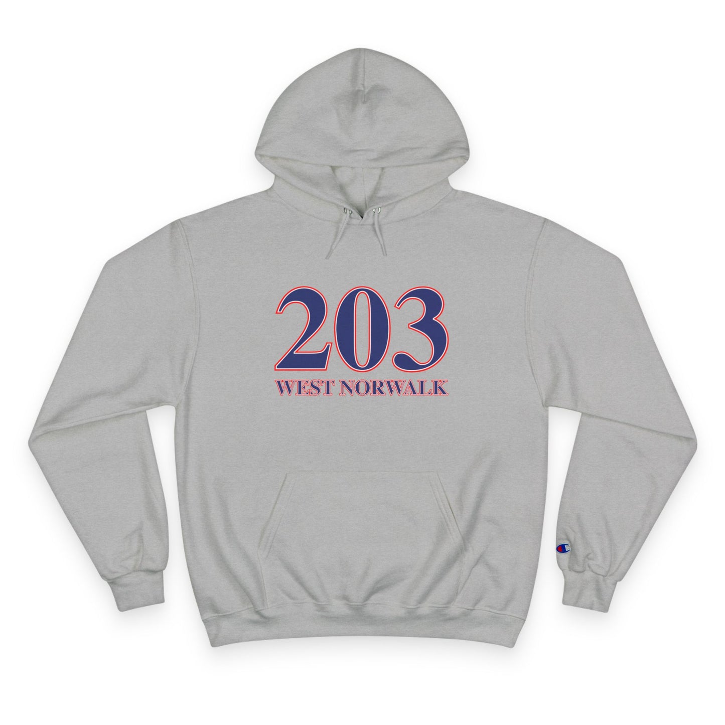 203 West Norwalk, Red, White & Blue Champion Hoodie