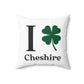 I Clover Cheshire Spun Polyester Square Pillow