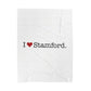 I Heart Stamford.  Velveteen Plush Blanket