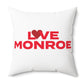 Love Monroe Spun Polyester Square Pillow