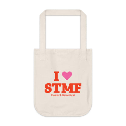 I Heart STMF Organic Canvas Tote Bag