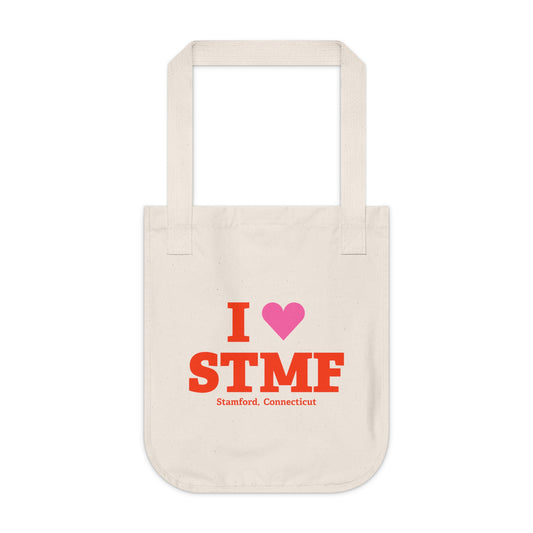 I Heart STMF Organic Canvas Tote Bag