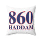 860 Haddam Red, White & Blue Spun Polyester Square Pillow