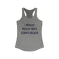 I Really Really Miss Compo Beach Women's Ideal Racerback Tank Top