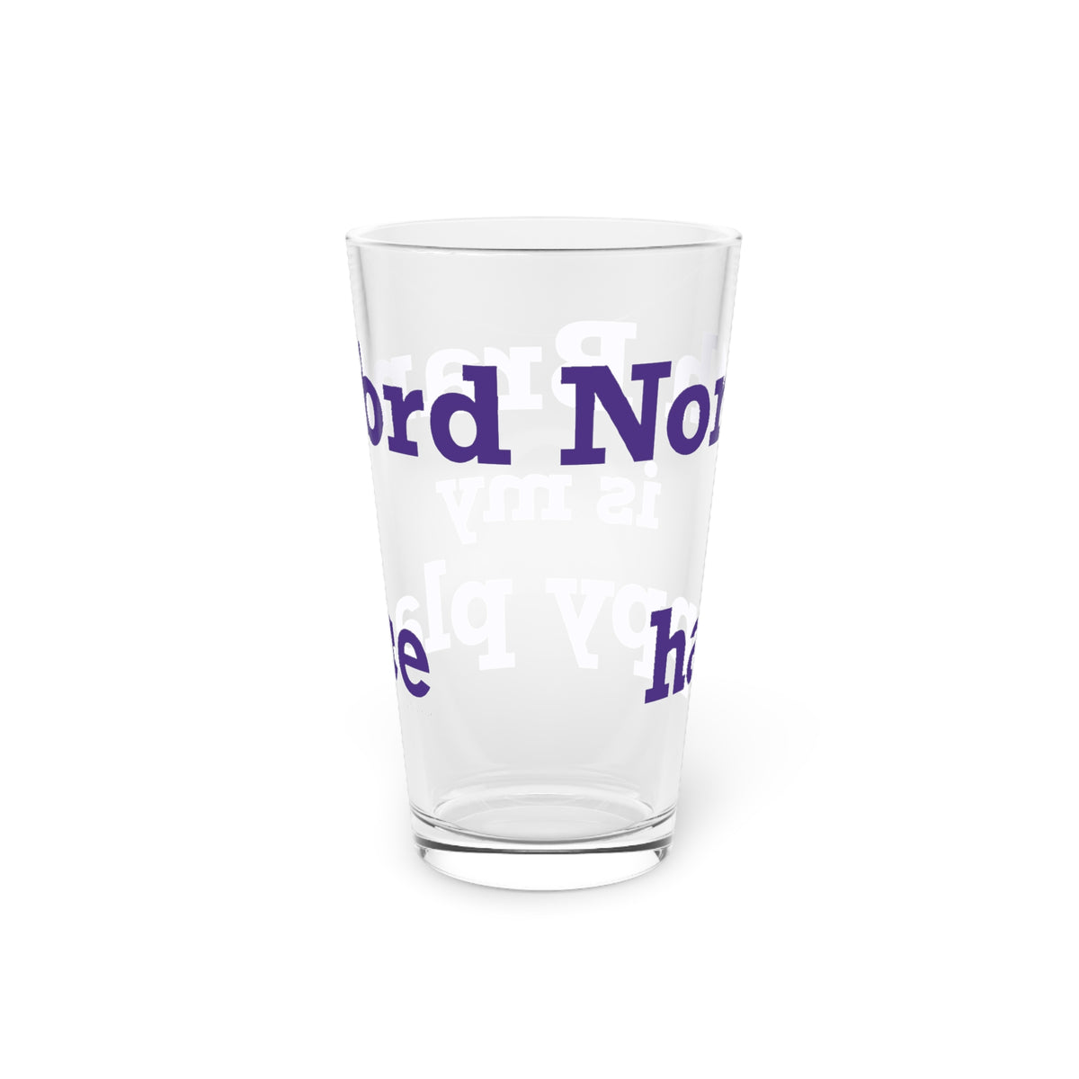 North Branford is My Happy Place Pint Glass, 16oz