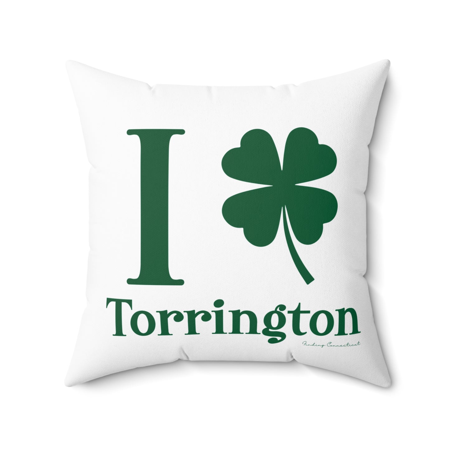 I Clover Torrington Spun Polyester Square Pillow