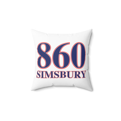 860 Simsbury Hill Red, White & Blue Spun Polyester Square Pillow