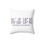 Stamford Coordinates Spun Polyester Square Pillow