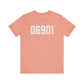 06901 Stamford Connecticut Zip Code Unisex Jersey Short Sleeve T-Shirt