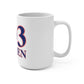 203 Darien Red White & Blue Mug 15oz