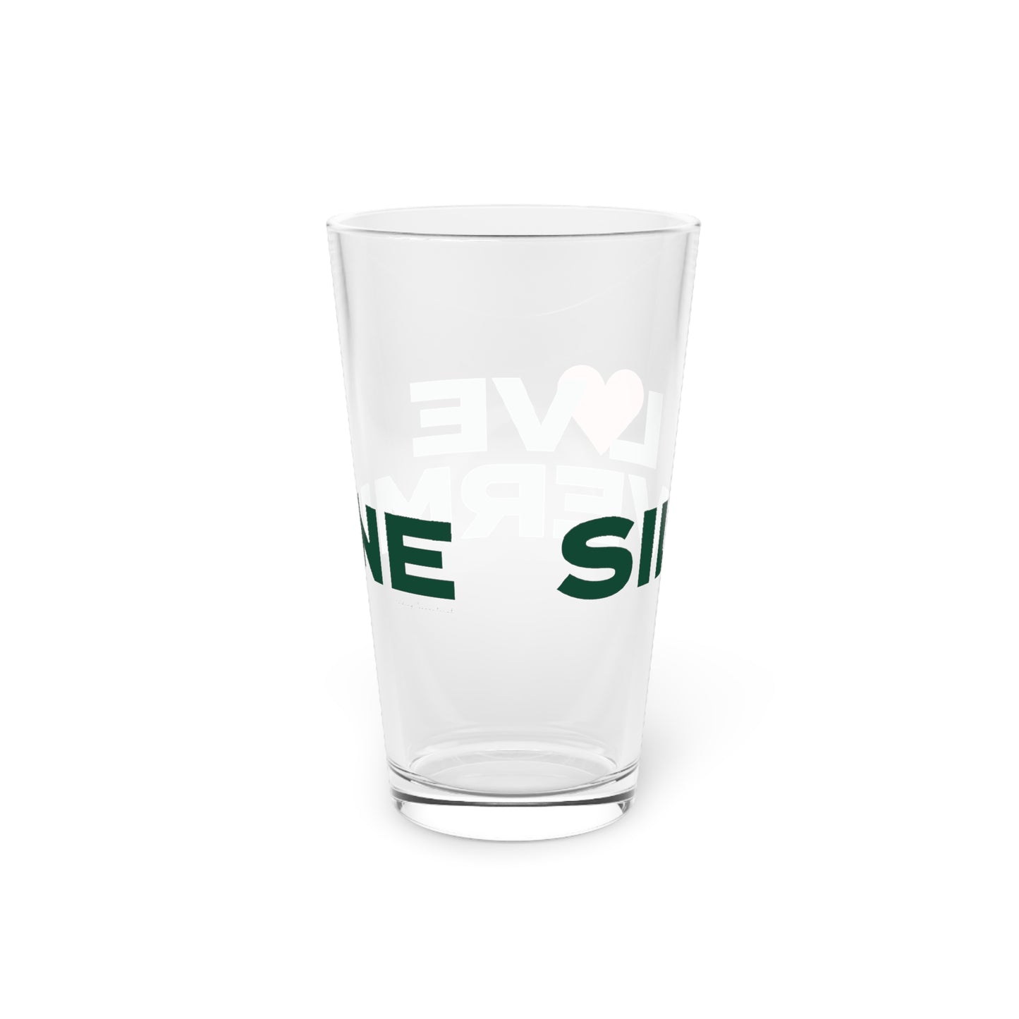 Love Silvermine Pint Glass, 16oz