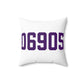 06905 Stamford Connecticut Zip Code Spun Polyester Square Pillow