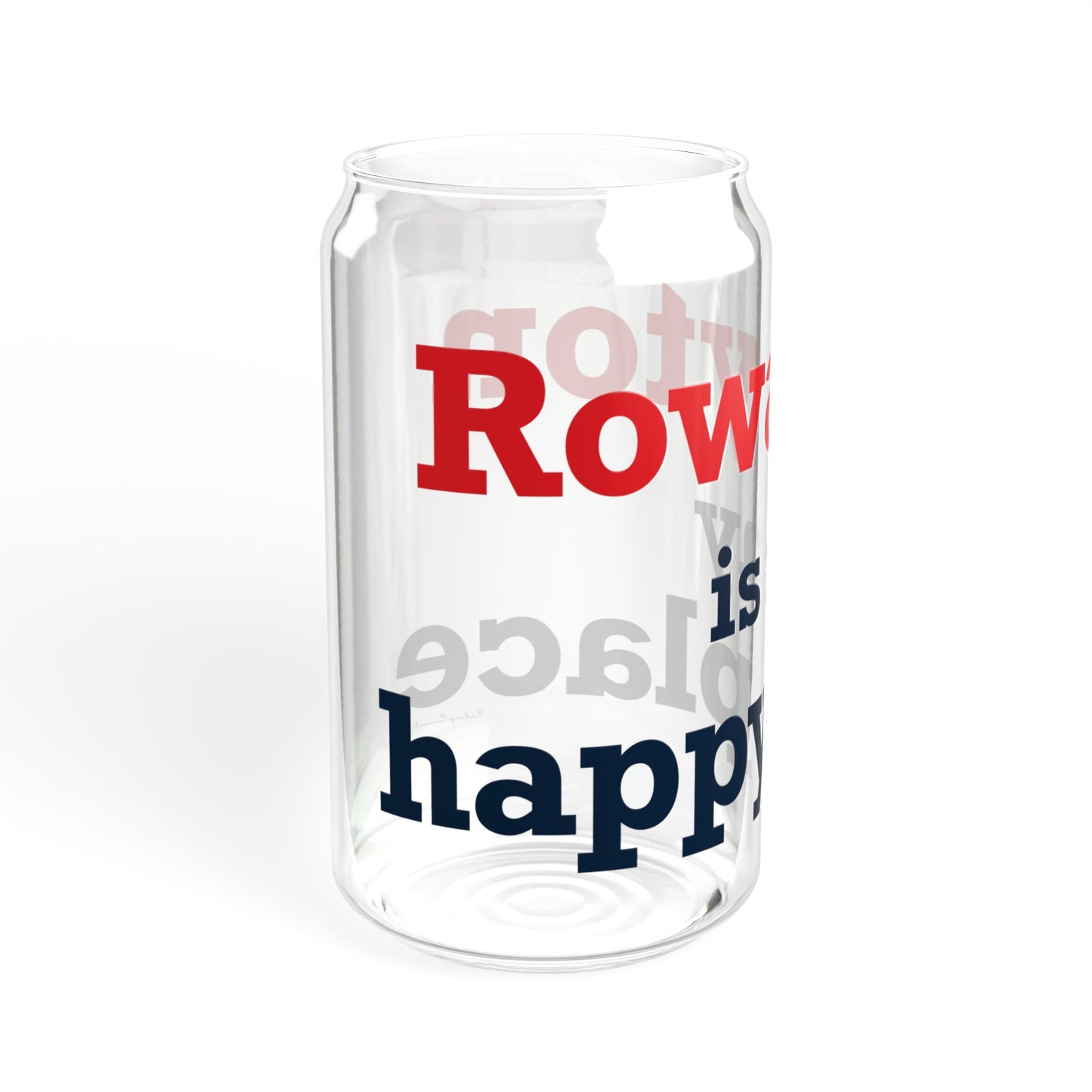 Rowayton is My Happy Place Sipper Glass, 16oz