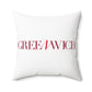 41 Tilt Greenwich Spun Polyester Square Pillow