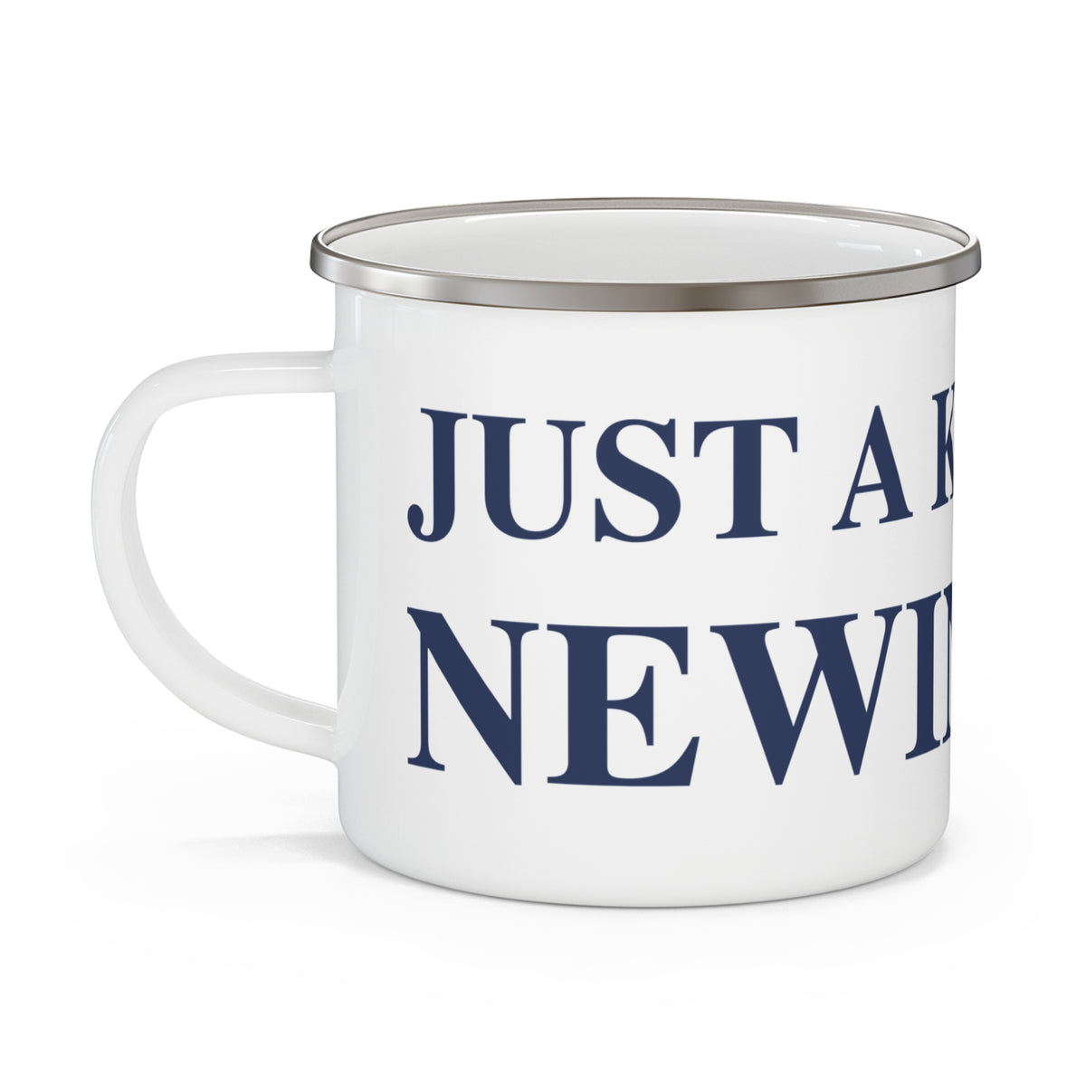Just a kid from Newington Enamel Camping Mug