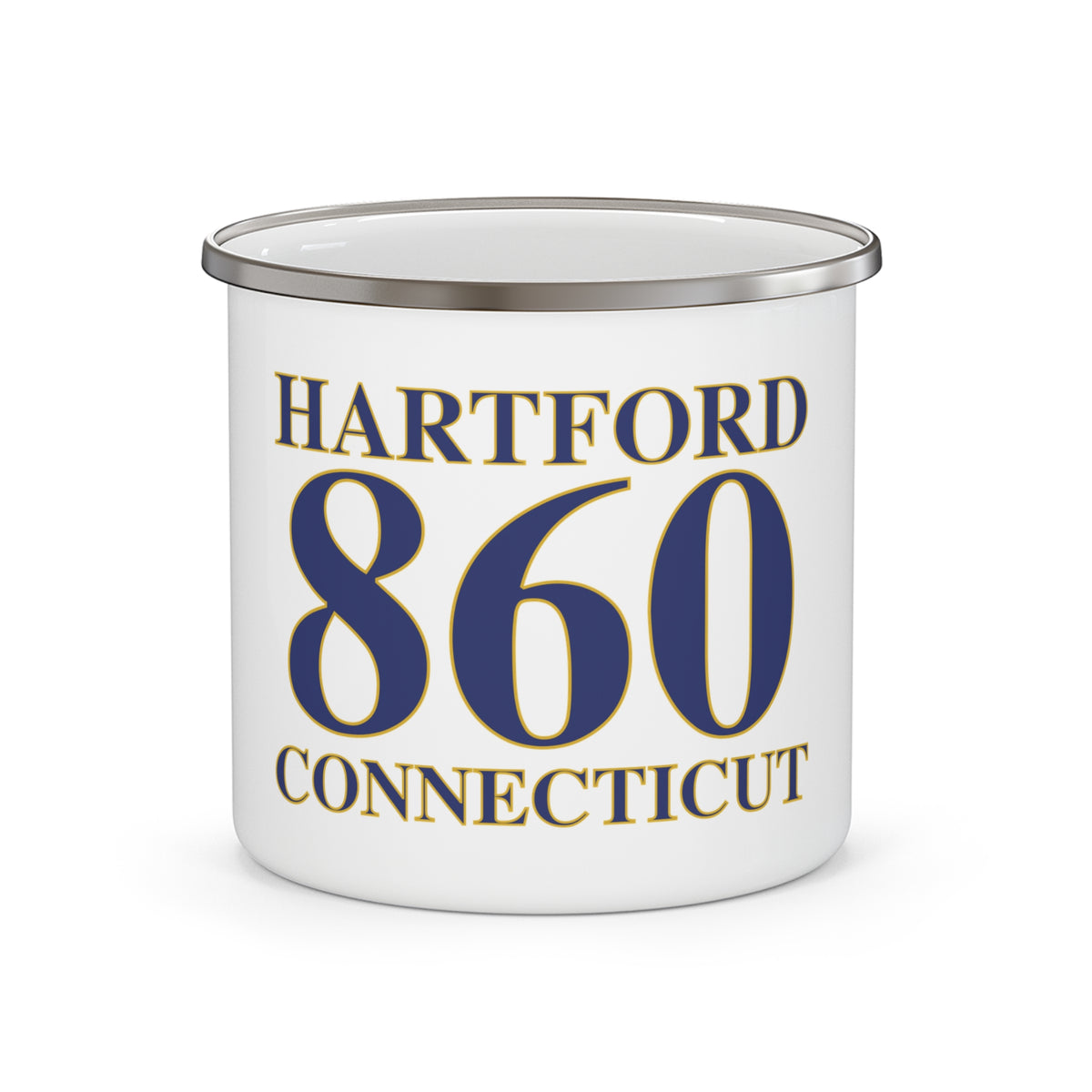 Hartford 860 Connecticut Enamel Camping Mug