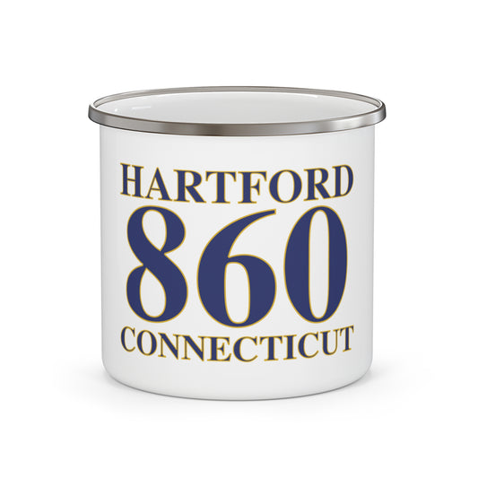 Hartford 860 Connecticut Enamel Camping Mug
