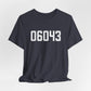 06043 Bolton CT Zip Code Unisex Jersey Short Sleeve T-Shirt