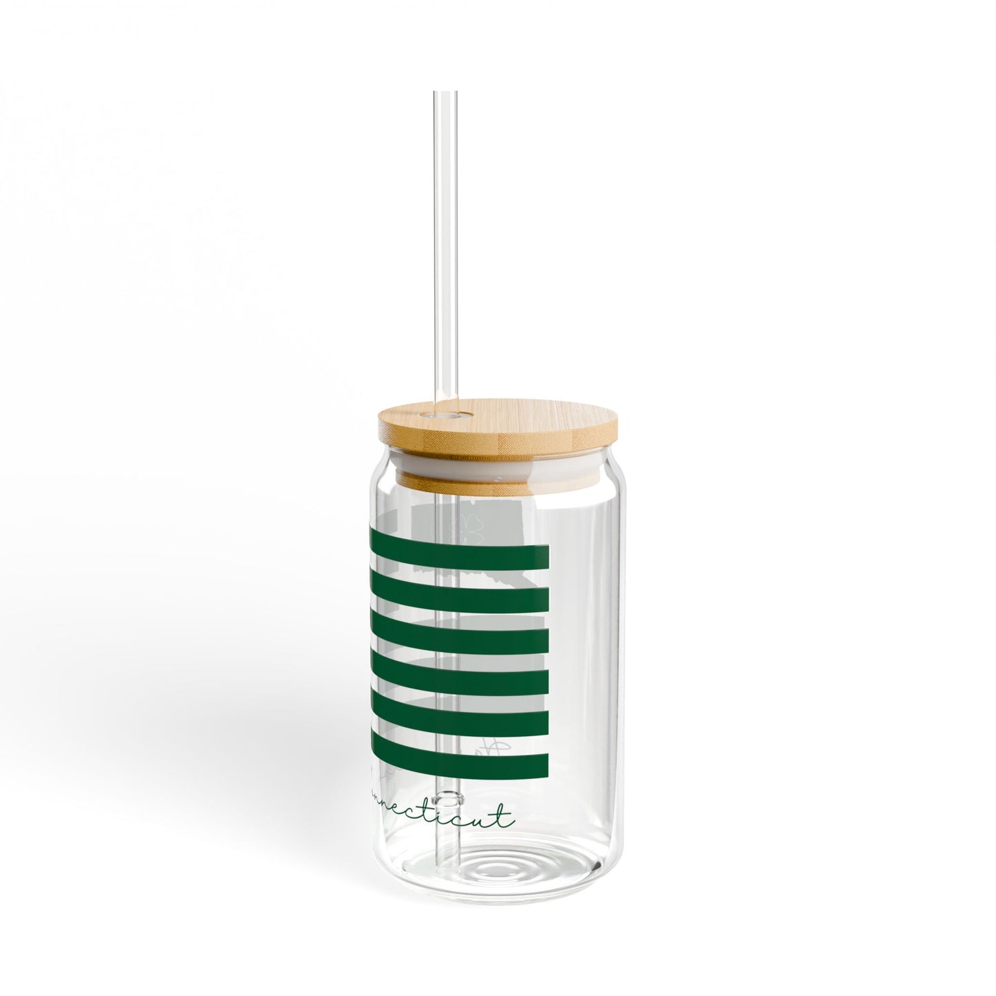Harwinton Connecticut St. Patrick’s Day Flag Sipper Glass, 16oz