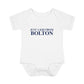 Just a kid from Bolton  Infant Baby Rib Bodysuit