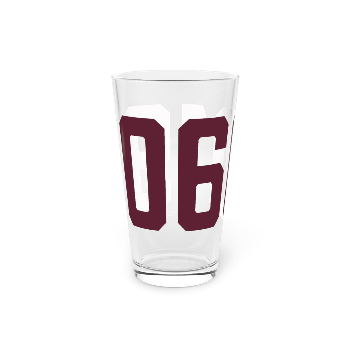 06019 Canton Connecticut Zip Code Pint Glass, 16oz