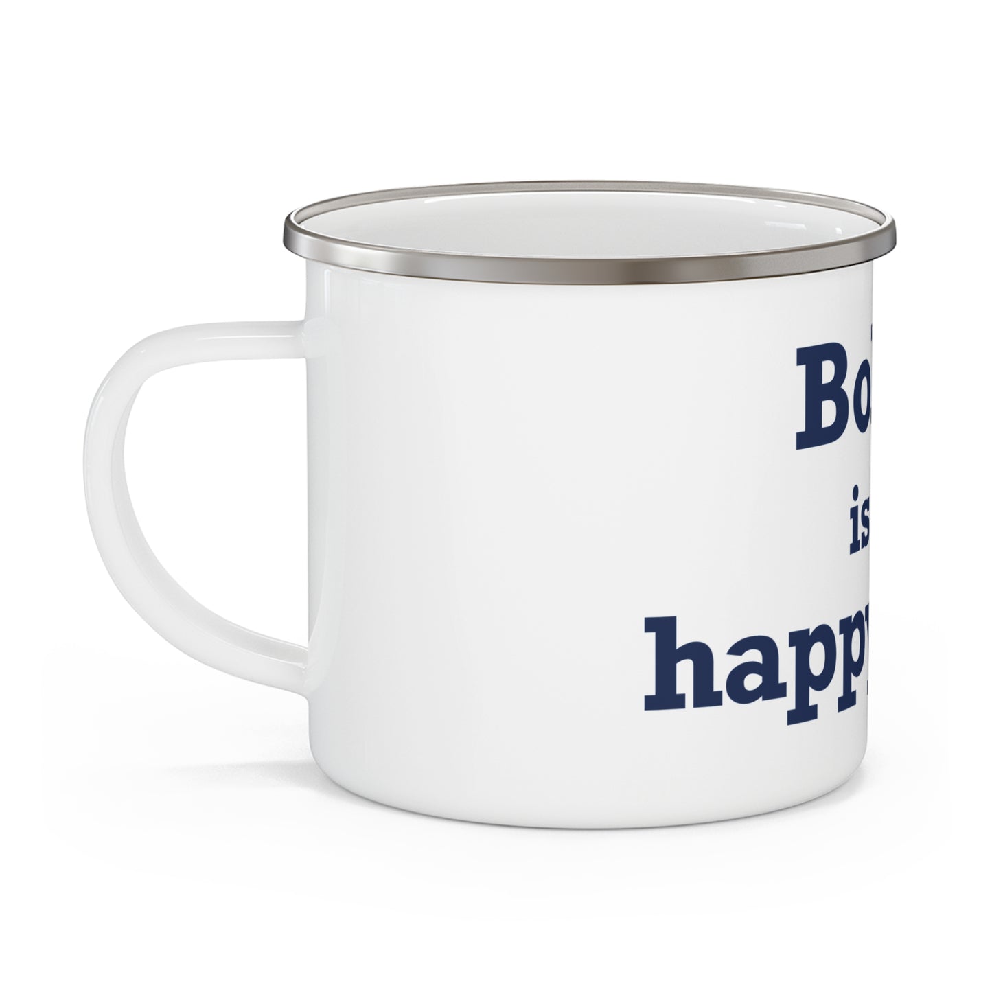 Bolton is My Happy Place Enamel Camping Mug