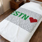 Easton Love Velveteen Plush Blanket