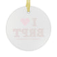 I Heart BRPT Glass Ornaments