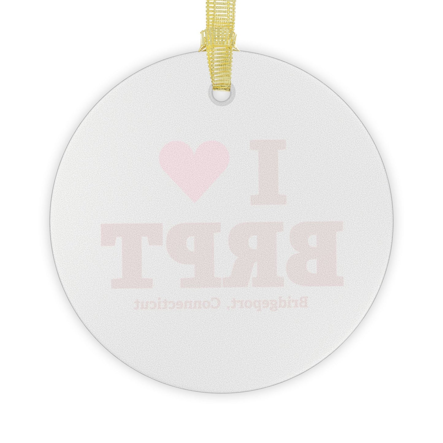 I Heart BRPT Glass Ornaments