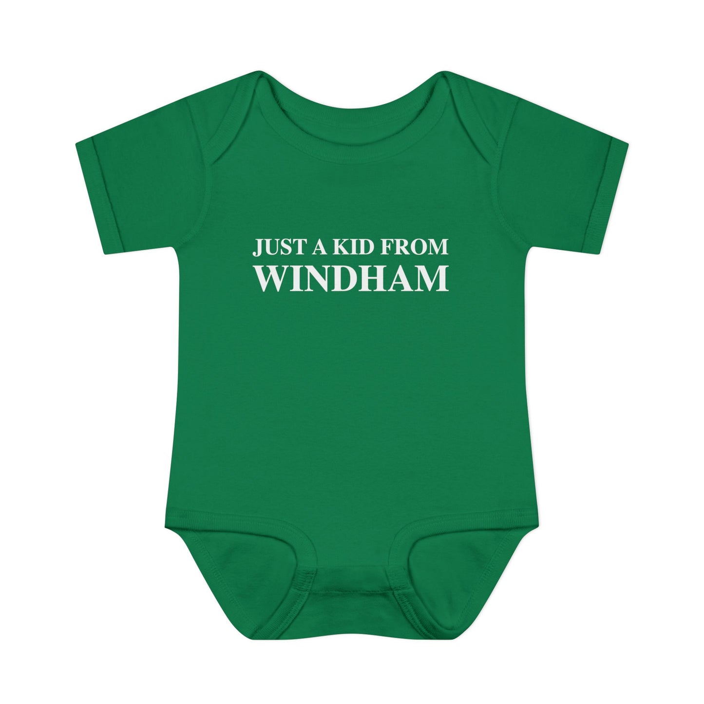 Just a kid from Windham Infant Baby Rib Bodysuit
