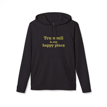 Trumbull Is My Happy Place adidas Unisex Fleece Hoodie