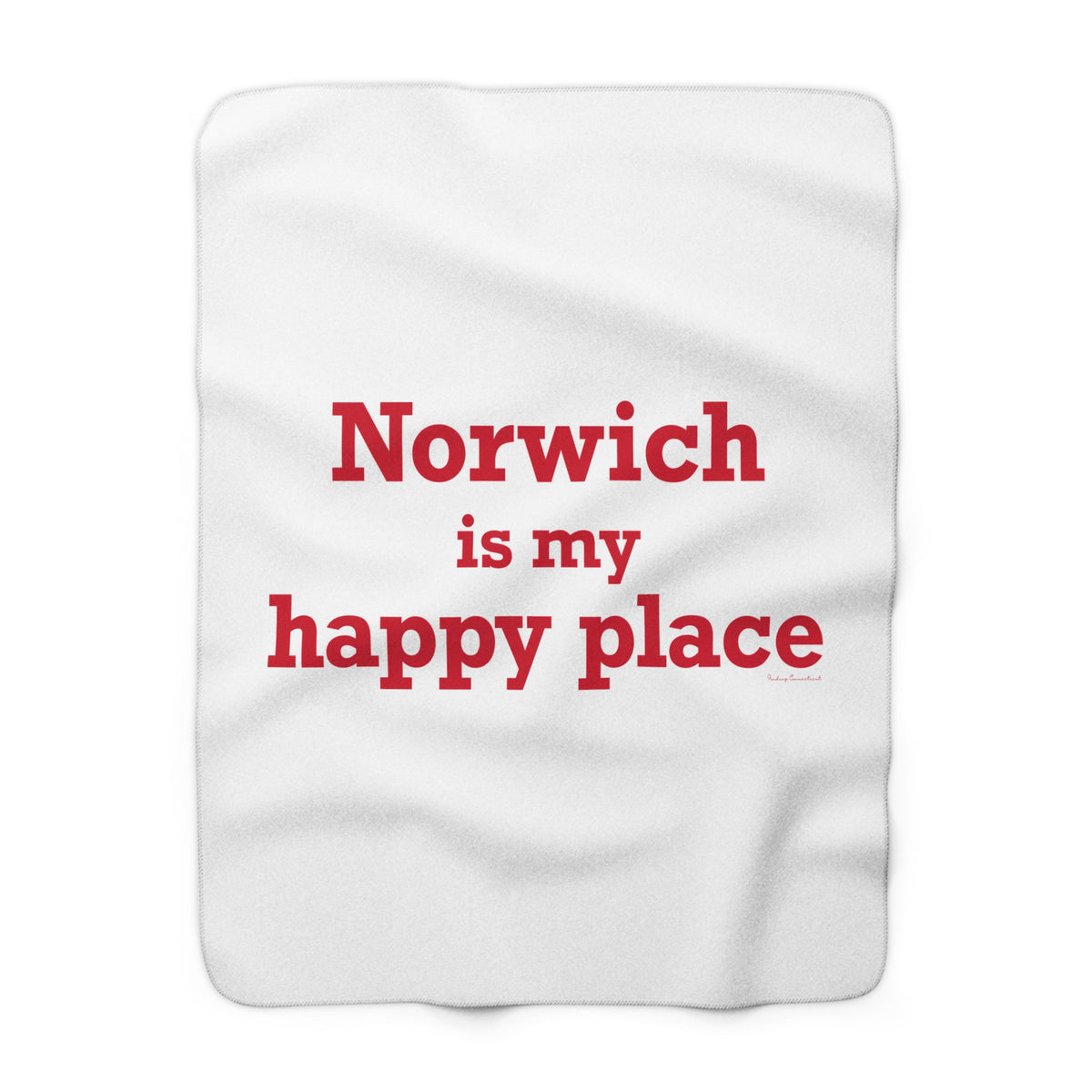 Norwich is My Happy Place Fleece Blanket