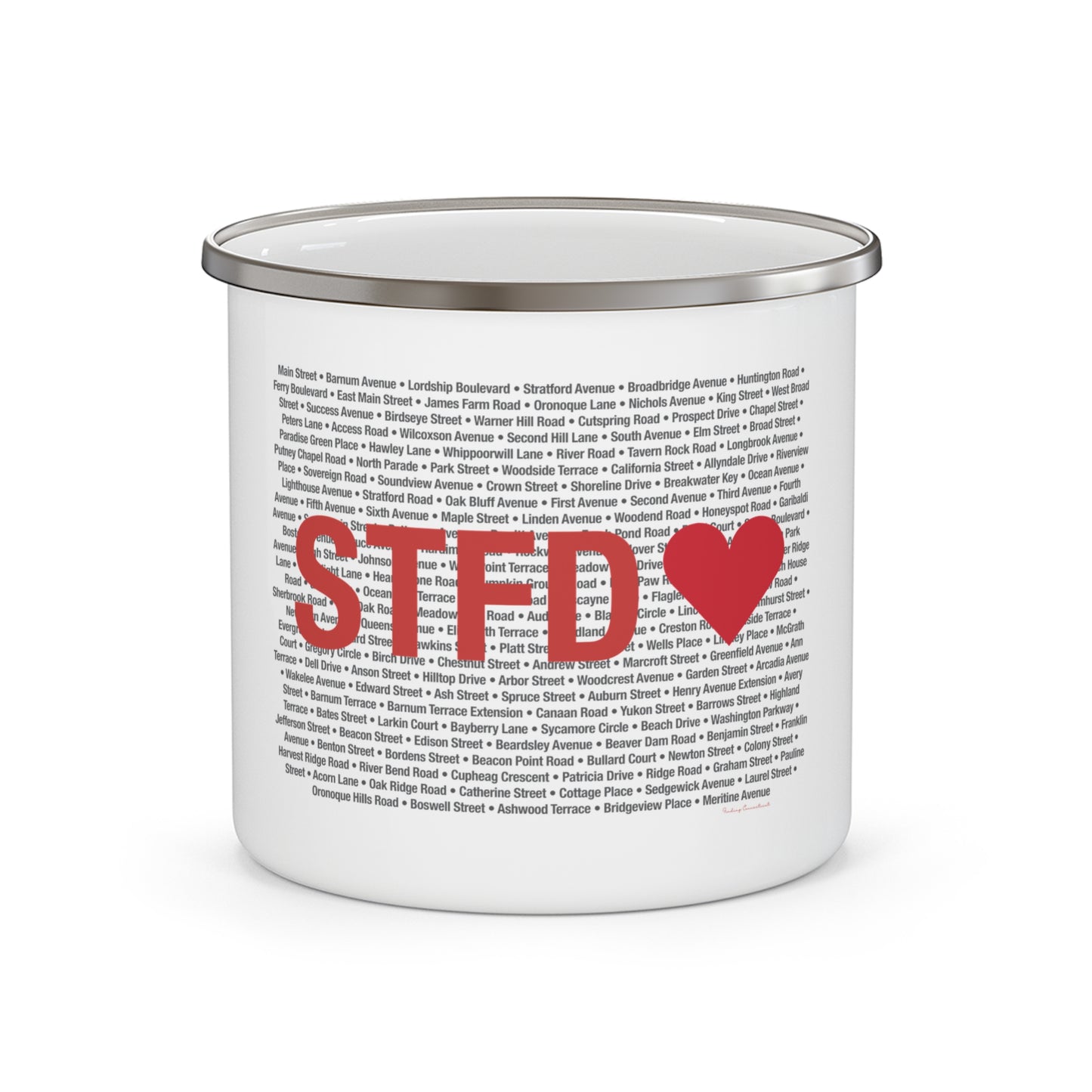Stratford Love Enamel Camping Mug