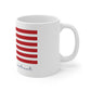 Voluntown Connecticut Flag Mug 11oz