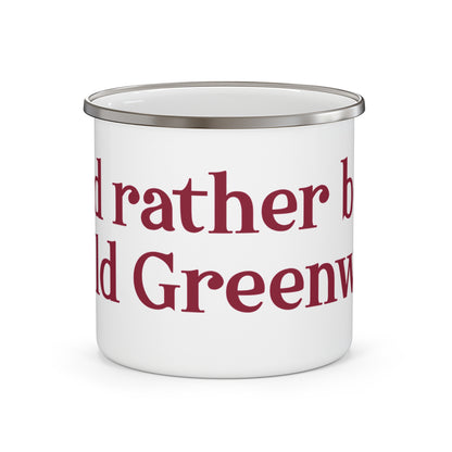 I’d rather be in Old Greenwich Enamel Camping Mug