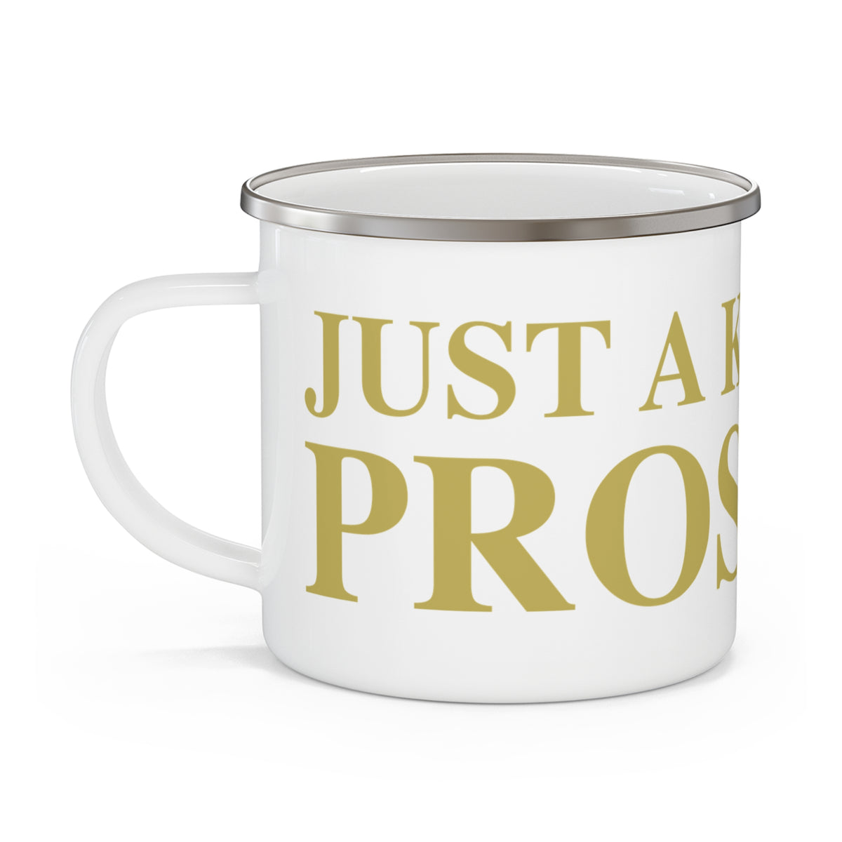 Just a kid from Prospect Enamel Camping Mug