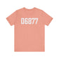 06877 Ridgefield CT Zip Code Unisex Jersey Short Sleeve T-Shirt