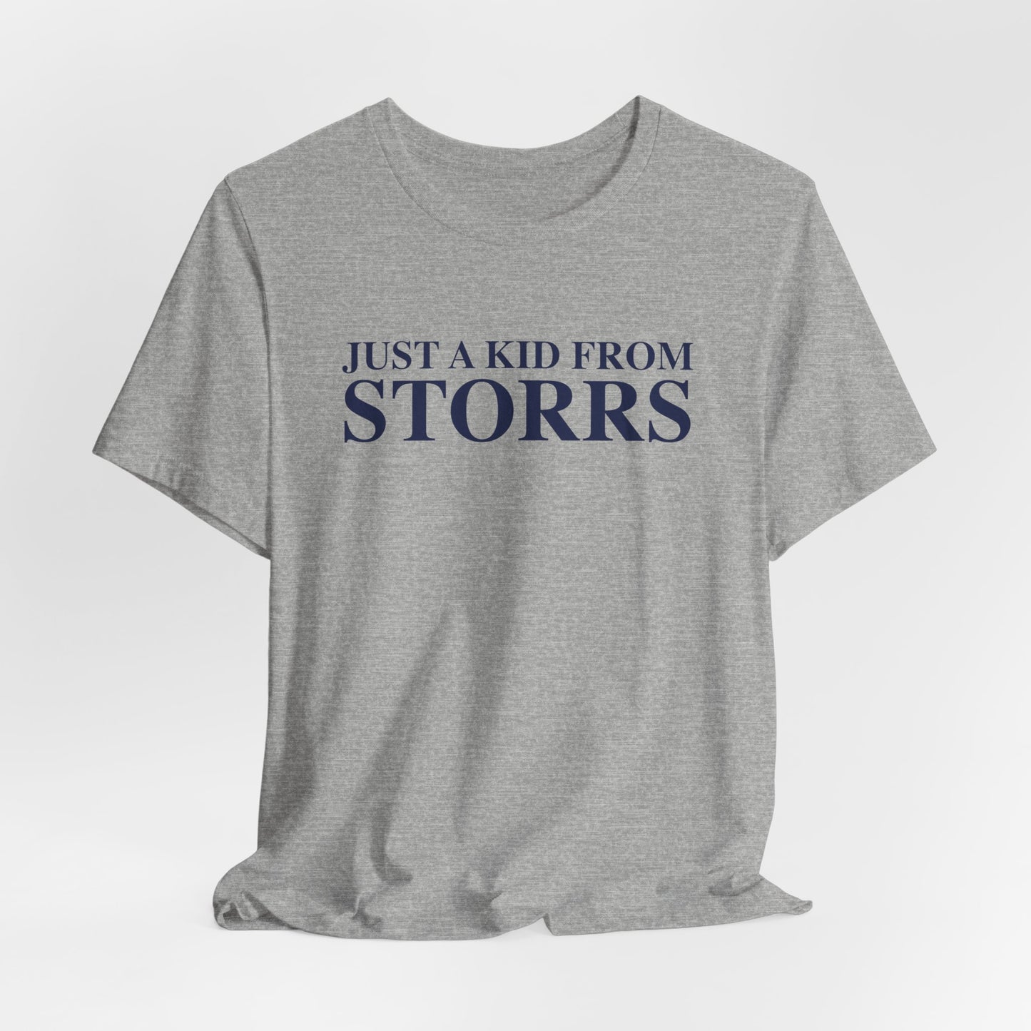 Just a kid from Storrs Unisex Jersey Short Sleeve T-Shirt
