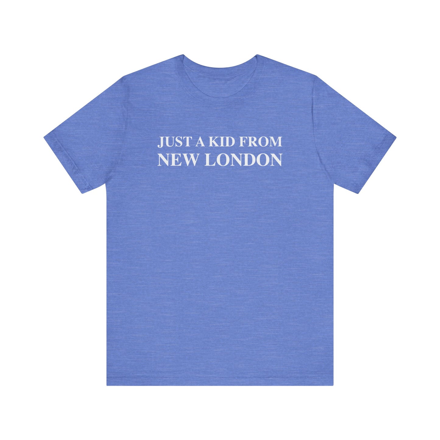 Just a kid from New London Unisex Jersey Short Sleeve Tee