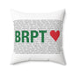 Bridgeport Love Spun Polyester Square Pillow