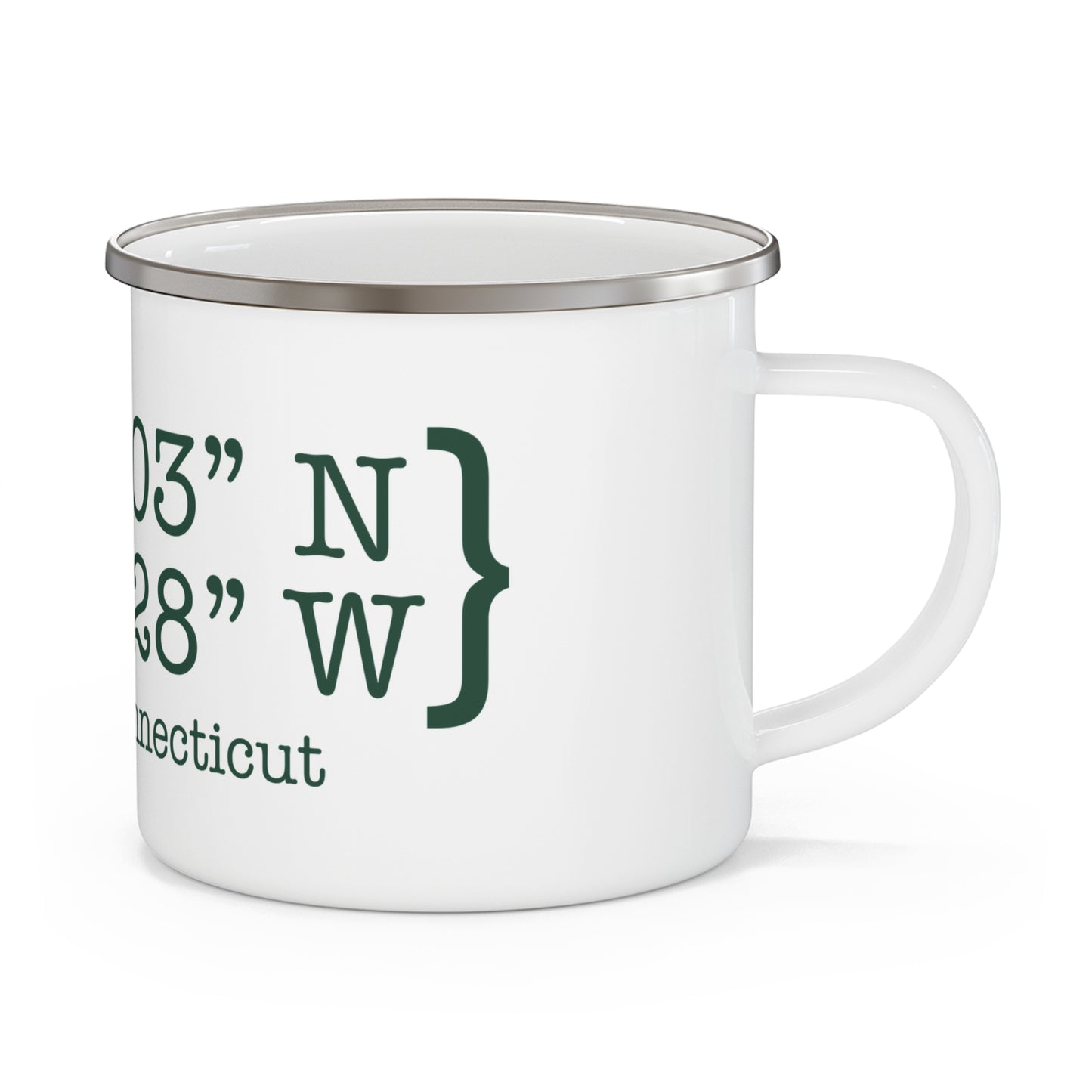 Norwalk Coordinates Enamel Camping Mug