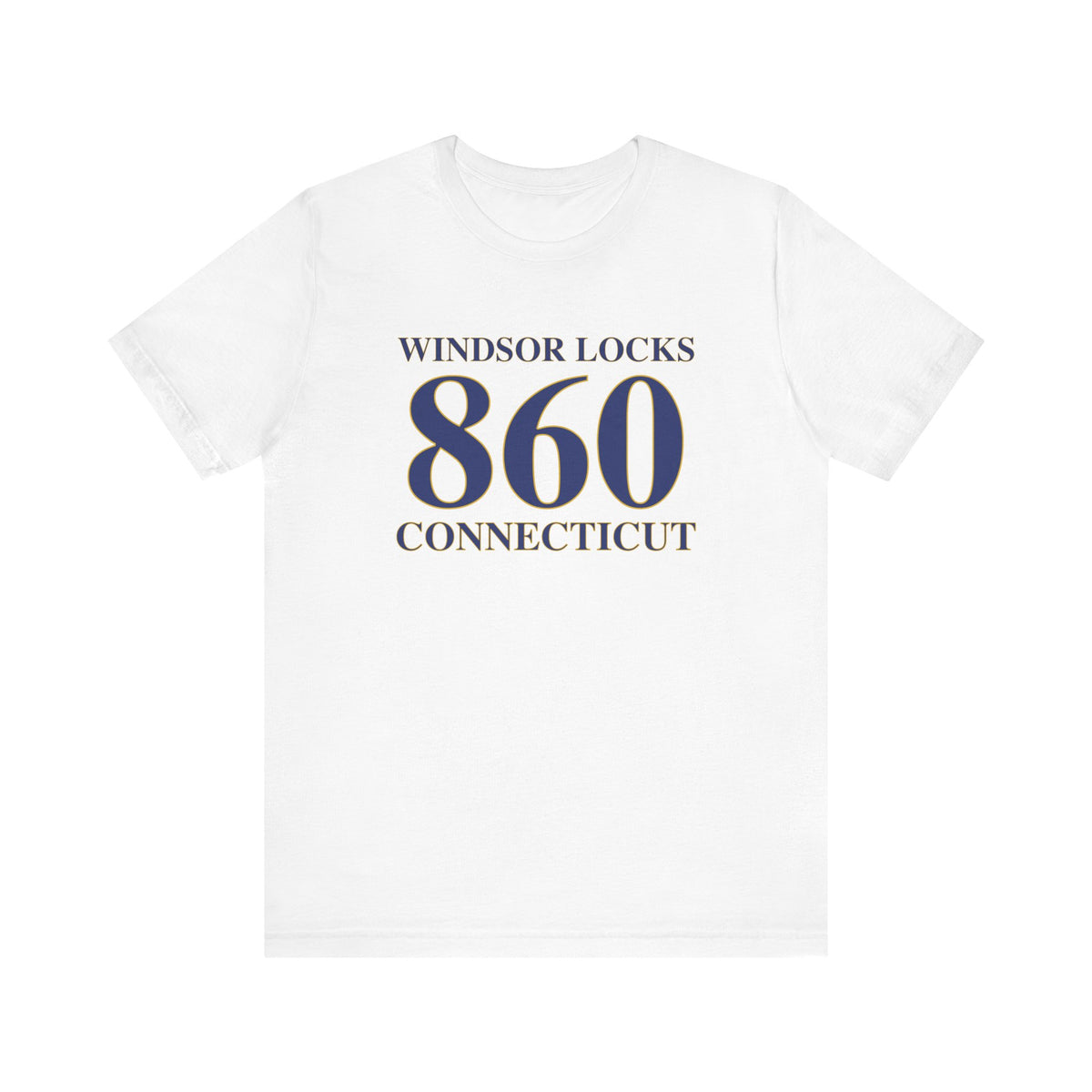Windsor Locks 860 Connecticut Unisex Jersey Short Sleeve T-Shirt