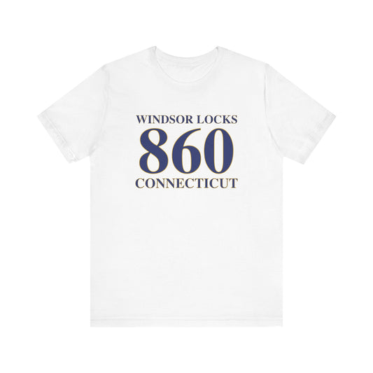 Windsor Locks 860 Connecticut Unisex Jersey Short Sleeve T-Shirt