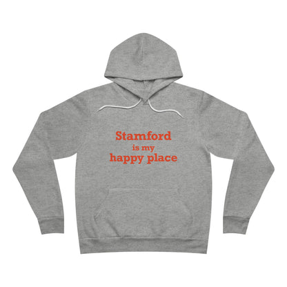 Stamford Is My Happy Place Unisex Sponge Fleece Pullover Hoodie
