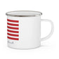 Clinton Connecticut Flag Enamel Camping Mug