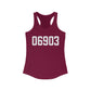 06903 Stamford CT Zip Code Women's Ideal Racerback Tank Top