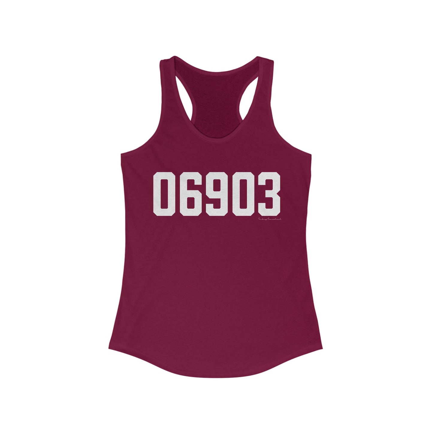 06903 Stamford CT Zip Code Women's Ideal Racerback Tank Top