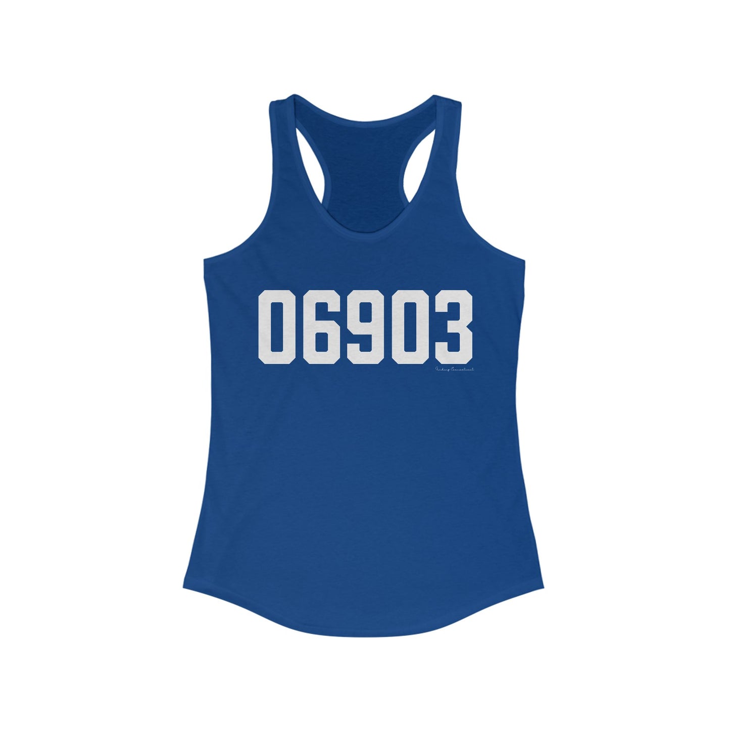 06903 Stamford CT Zip Code Women's Ideal Racerback Tank Top